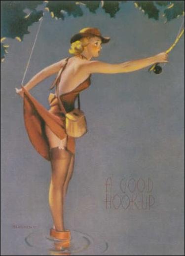 Elvgren's Calendar Pinups 2 (Base Set) card 14 A Good Hook-Up