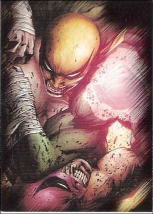 Marvel Heroes and Villains (Base Set) card 22 Iron Fist vs Quan Yaozu