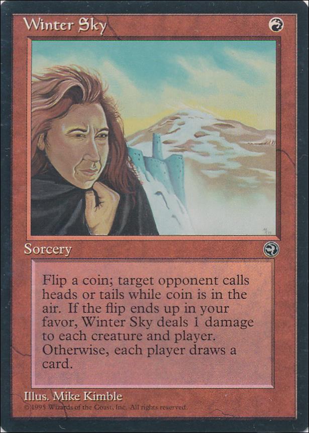 Magic the Gathering: Homelands (Base Set) card 80 Winter Sky