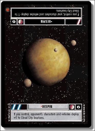 Star Wars: Cloud City Limited (Base Set) card 175 Bespin