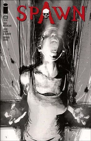 Spawn issue 282-B Jason Shawn Alexander Black and White Cover