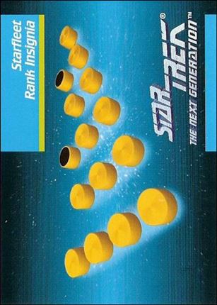 Star Trek: The Next Generation - Inaugural Edition (Base Set) card 76 Starfleet Rank Insignia