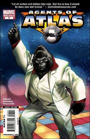 Agents of Atlas (2009) issue 7-B Carlo Pagulayan 70's Decade Cover