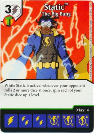 DC Comics Dice Masters Green Arrow and The Flash card 75 Static: The Big Bang