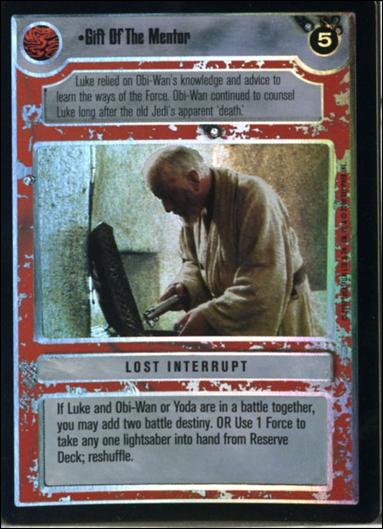 Star Wars: Reflections II: Expanding the Galaxy (Base Set) card 118 Gift Of The Mentor