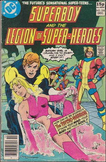 Superboy & the Legion of Super-Heroes issue 258-C UK Price Cover