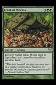Magic the Gathering: Champions of Kamigawa (Base Set) card 207 Feast of Worms