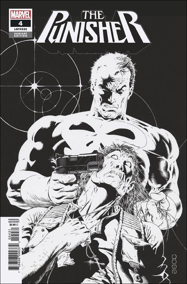 Punisher (2018) issue 4-C Mike Zeck Hidden Gem Black and White 1:250 Cover