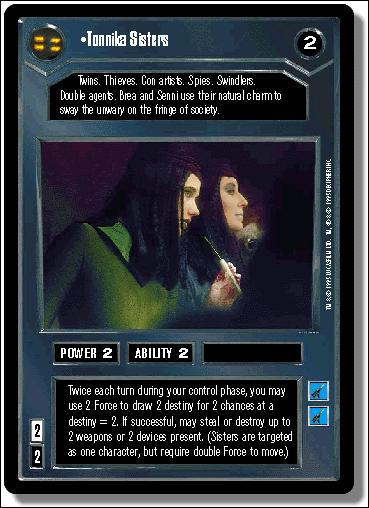 Star Wars: Premiere Limited (Base Set) card 13 Tonnika Sisters
