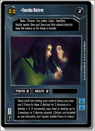 Star Wars: Premiere Limited (Base Set) card 13 Tonnika Sisters