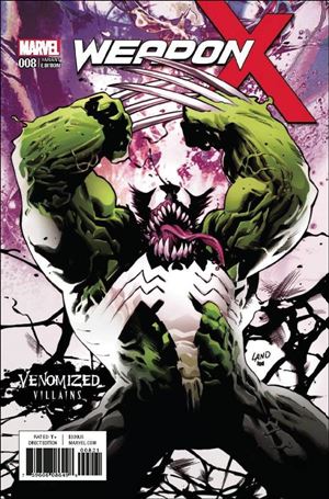 Weapon X (2017) issue 8-B Greg Land Venomized Villains Cover
