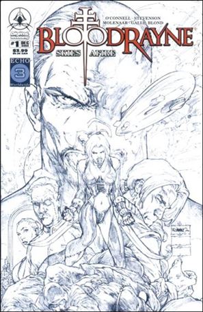 BloodRayne: Skies Afire issue 1-C Blue Line Cover (2nd Printing)
