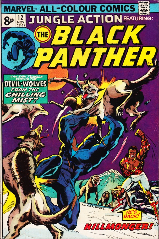 Jungle Action (1972) issue 12-B UK Price Cover