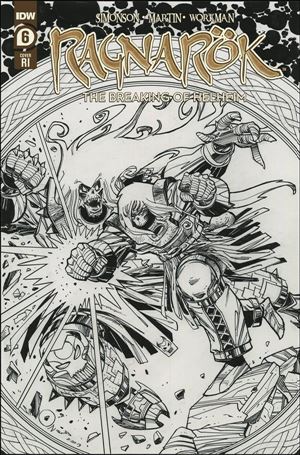Ragnarok: The Breaking of Helheim issue 6-B 1:10 Black & White Cover
