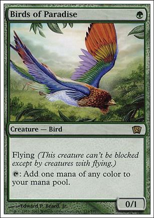 Magic the Gathering: 8th Edition (Base Set) card 233 Birds of Paradise