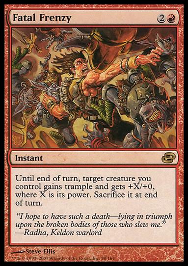 Magic the Gathering: Planar Chaos (Base Set) card 98 Fatal Frenzy
