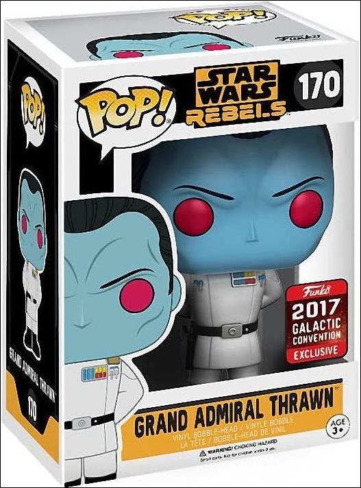 POP! Star Wars figure 170-B Grand Admiral Thrawn Galactic Convention Exclusive