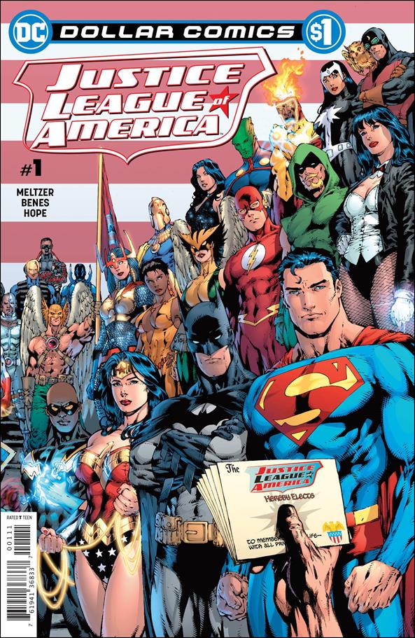 Justice League of America (2006) issue 1-J Ed Benes Dollar Comics Cover