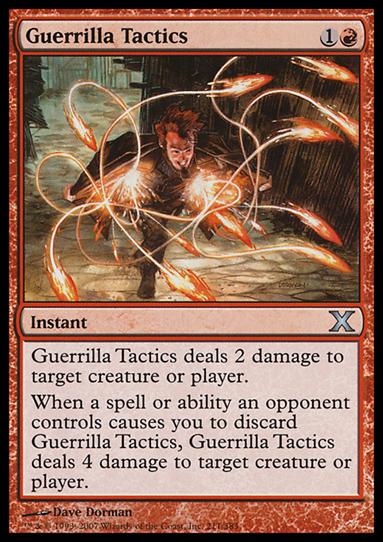 Magic the Gathering: 10th Edition (Base Set) card 211 Guerrilla Tactics