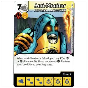 DC Comics Dice Masters War of Light card 3 Anti-Monitor: Universal Destruction 