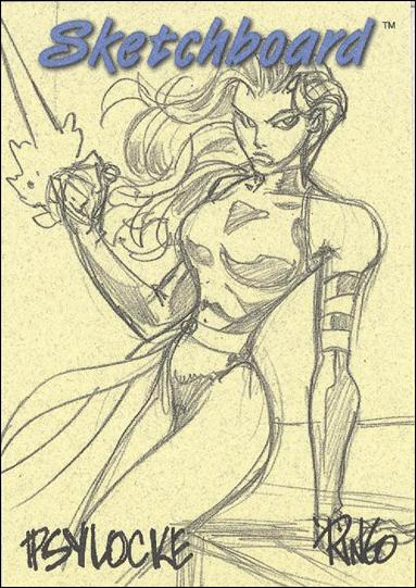 Marvel Creators Collection '98 (Sketchboard Subset) card 24-B Psylocke (Yellow)