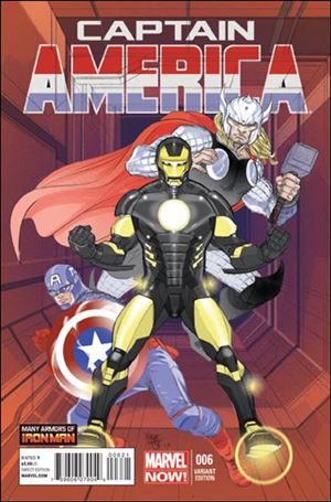 Captain America (2013) issue 6-B Pasqual Ferry 1:20 "Many Armors of Iron Man" Cover