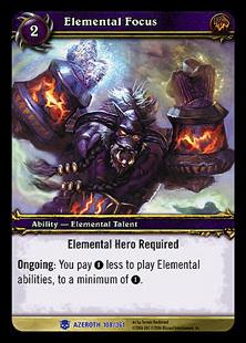 World of Warcraft: Heroes of Azeroth (Base Set) card 108 Elemental Focus