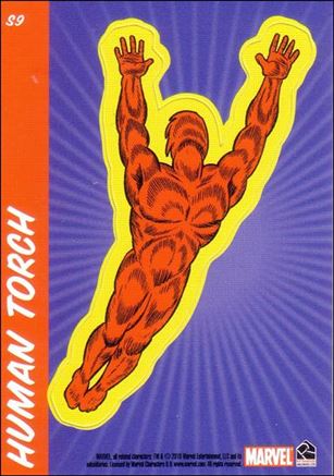 70 Years of Marvel Comics (Retro Sticker Subset) card S9 Human Torch