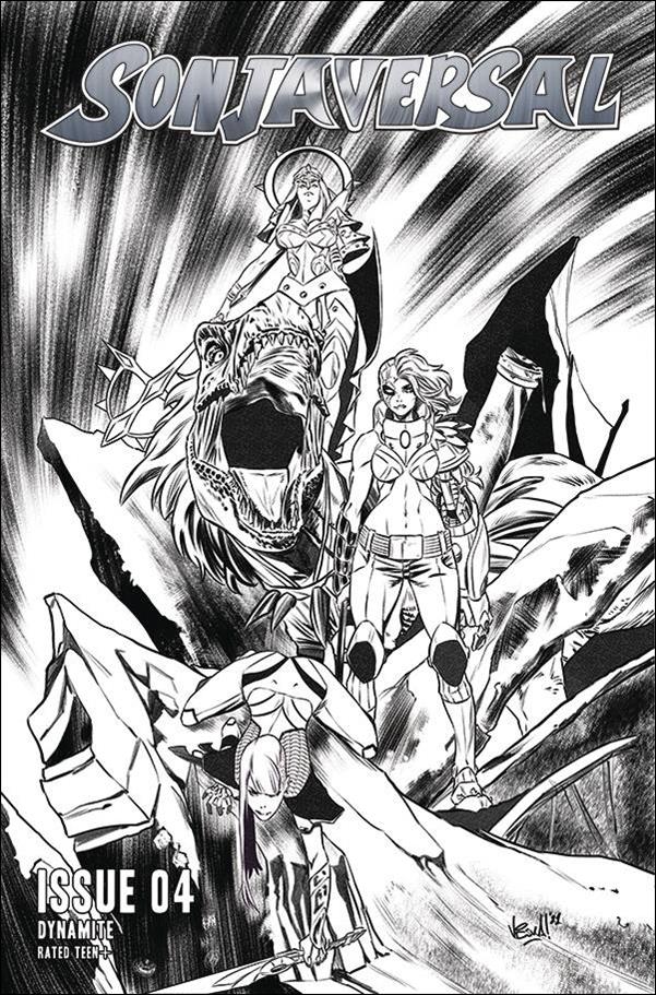 Sonjaversal issue 4-L Vincenzo Federici 1:10 Black & White Cover