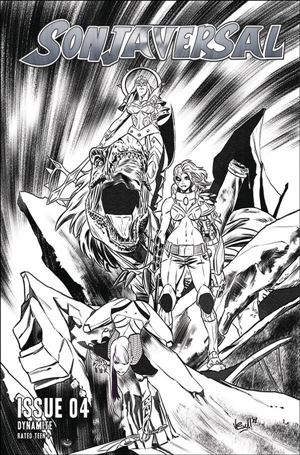 Sonjaversal issue 4-L Vincenzo Federici 1:10 Black & White Cover