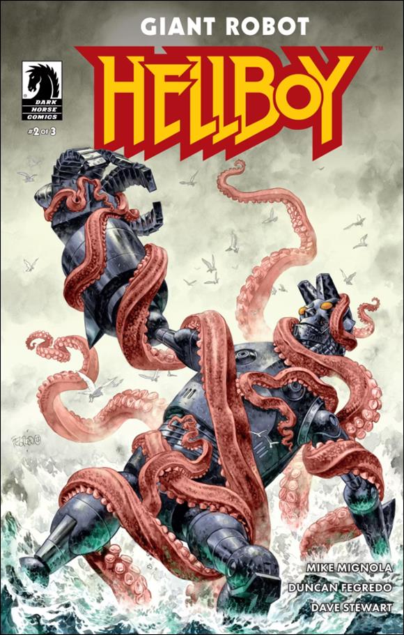 Giant Robot Hellboy issue 2 Duncan Fegredo Cover