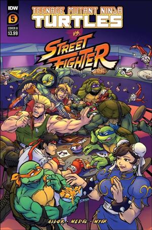 Teenage Mutant Ninja Turtles vs. Street Fighter issue 5-B Sarah Myer Cover