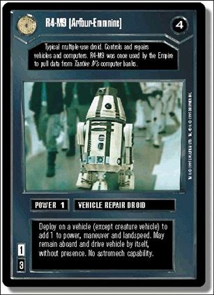 Star Wars: Premiere Limited (Base Set) card 21 R4-M9 [Arfour-Emmnine]