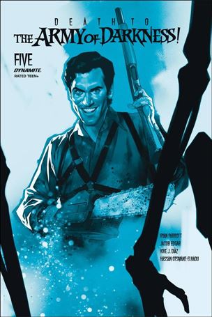 Death to the Army of Darkness issue 5-J Ben Oliver 1:21 Blue Tint Cover
