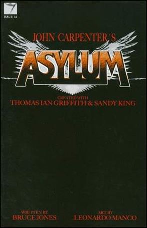 John Carpenter's Asylum issue 1-B Black Cover 1:10