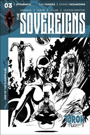 Sovereigns issue 3-E Dylan Burnett 1:10 Black and White Cover