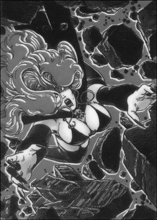 Evil Ernie Series II Chromium: Glow in the Dark (Base Set) card 23 The Breaking Point
