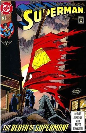 Superman (1987) issue 75-I DF (signed by Siegel & Jurgens) 1/1000