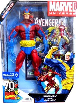 Marvel Universe: Gigantic Battles (2-Packs) figure 2-B Iron Man with Goliath (Red and Blue Costume)