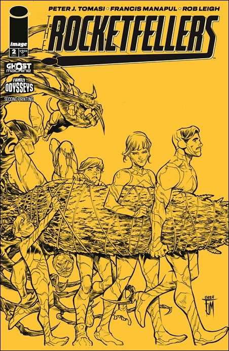 Rocketfellers issue 2-D Francis Manapul Cover  (Second Printing)