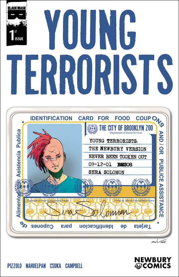 Young Terrorists issue 1-Q Amancay Nahuelpan Newbury Comics Cover