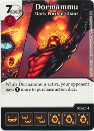 Marvel Dice Masters Doctor Strange card 10 Dormammu: Dark Lord of Chaos