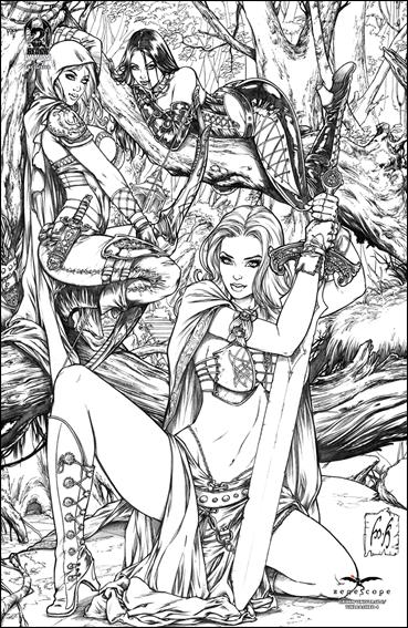 Grimm Universe issue 5-E Mike Krome Black Diamond Sketch Cover 1/100
