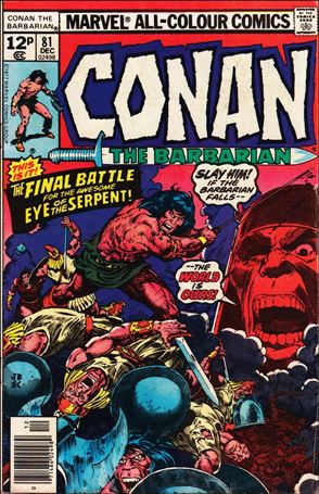 Conan the Barbarian (1970) issue 81-B UK Price Cover