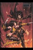 Marvel Heroes and Villains (Silver Foil Parallel Base Set) card 48 X-23 vs Lady Deathstrike
