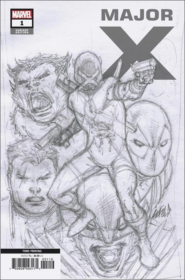 Major X issue 1-E Rob Liefeld Sketch Cover (3rd Printing)