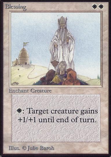 Magic the Gathering: Limited Edition Alpha (Base Set) card 7 Blessing