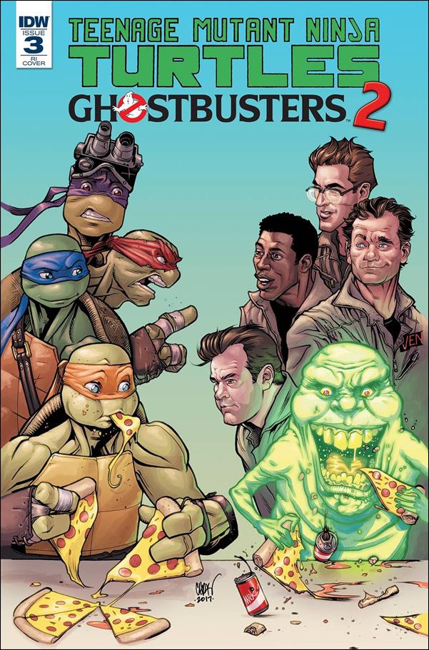 Teenage Mutant Ninja Turtles/Ghostbusters 2 issue 3-C Chris Johnson 1:10 Cover