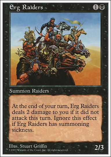 Magic the Gathering: 5th Edition (Base Set) card 158 Erg Raiders