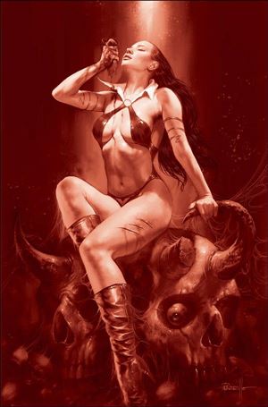 Vengeance of Vampirella (2019) issue 24-I Lucio Parrillo 1:15 Red Tint Virgin Cover